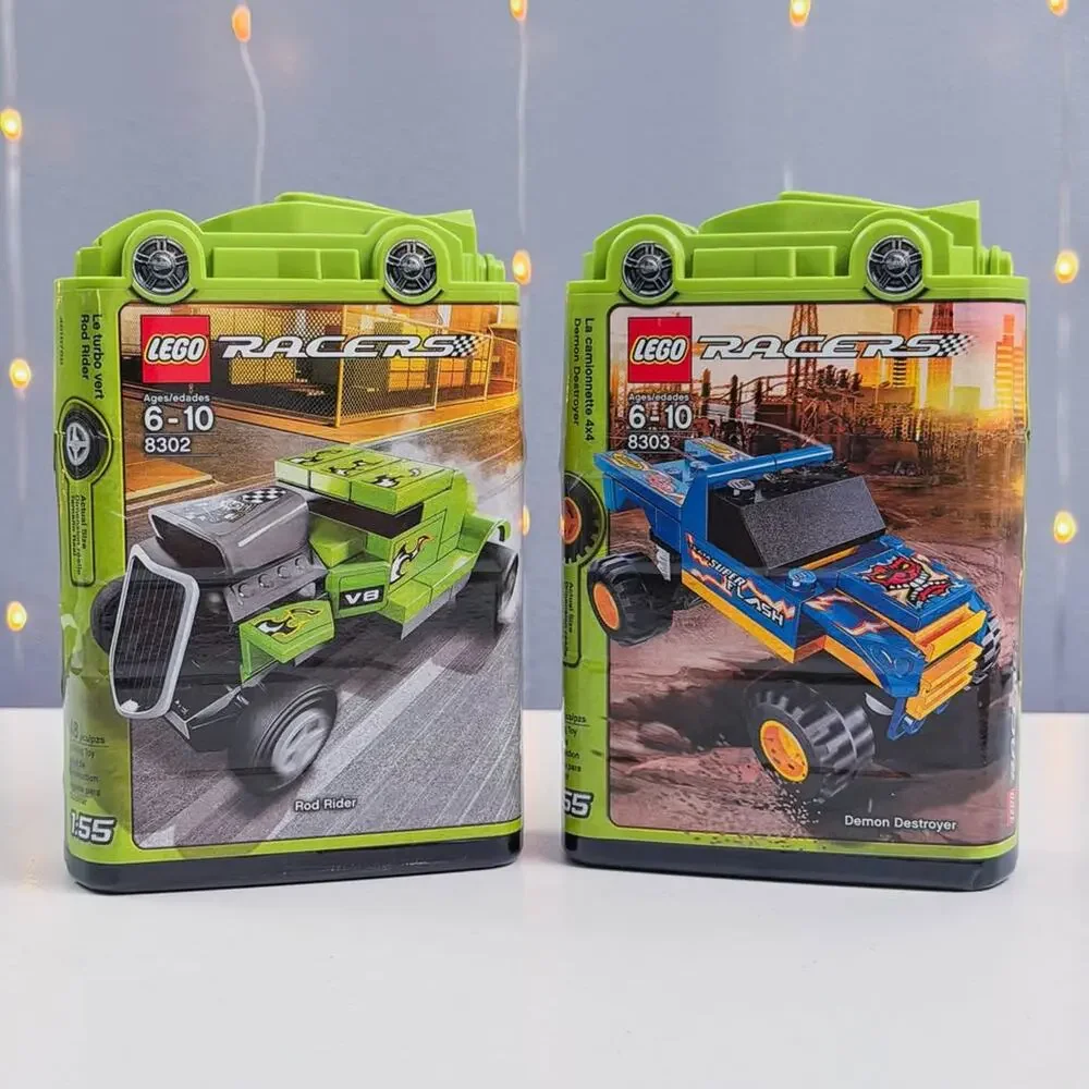 LEGO Racers 8302 & 8303 Sealed Sets – Rod Rider & Demon Destroyer